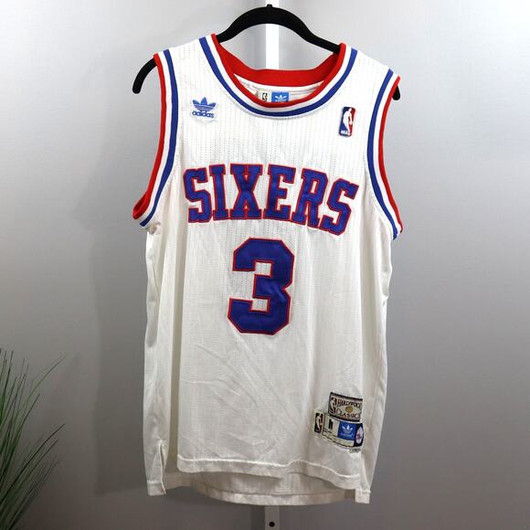 Allen Iverson Sixers #3 Adidas Hardwood Classics Jersey Size S - Picture 1 of 4